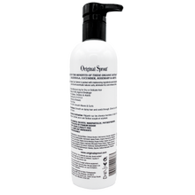 Load image into Gallery viewer, White bottle with black pump labeled 'Original Sprout' on a white background
