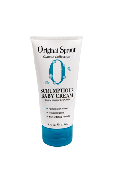 Original Sprout Scrumptious Baby Cream tube on a white background