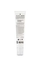 Load image into Gallery viewer, White skincare tube with text and a barcode on a white background