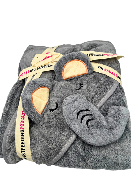 Original Sprout x The Badass Breastfeeding Podcast Hooded Towel