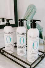 Load image into Gallery viewer, Three bottles of Original Sprout Classic Collection on a bathroom shelf.