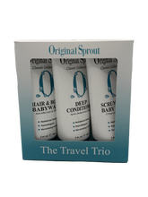 Load image into Gallery viewer, Original Sprout travel trio set in packaging on a white background